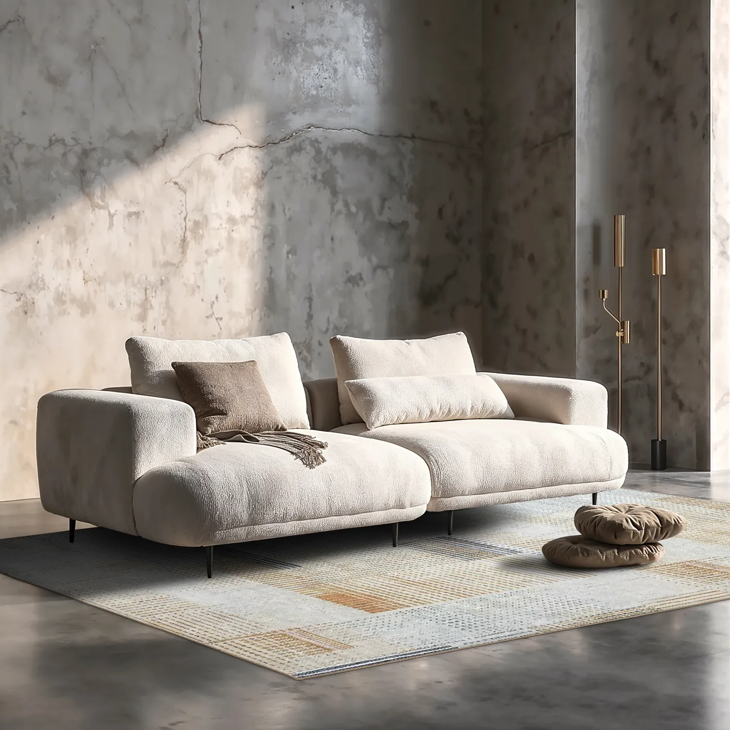 Koberec s plochým tkaním - Calla (žltý)