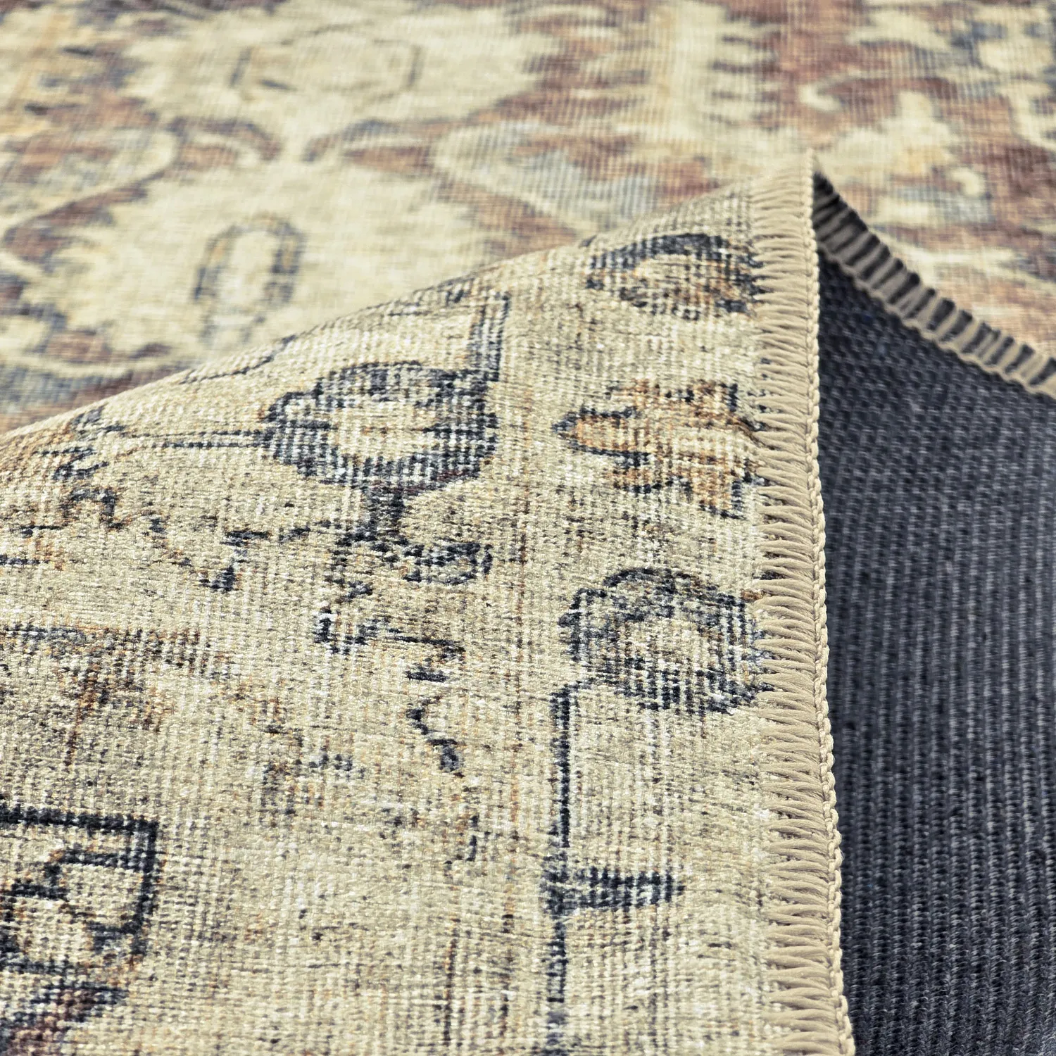 Koberec s plochým tkaním - Delvar (béžový)