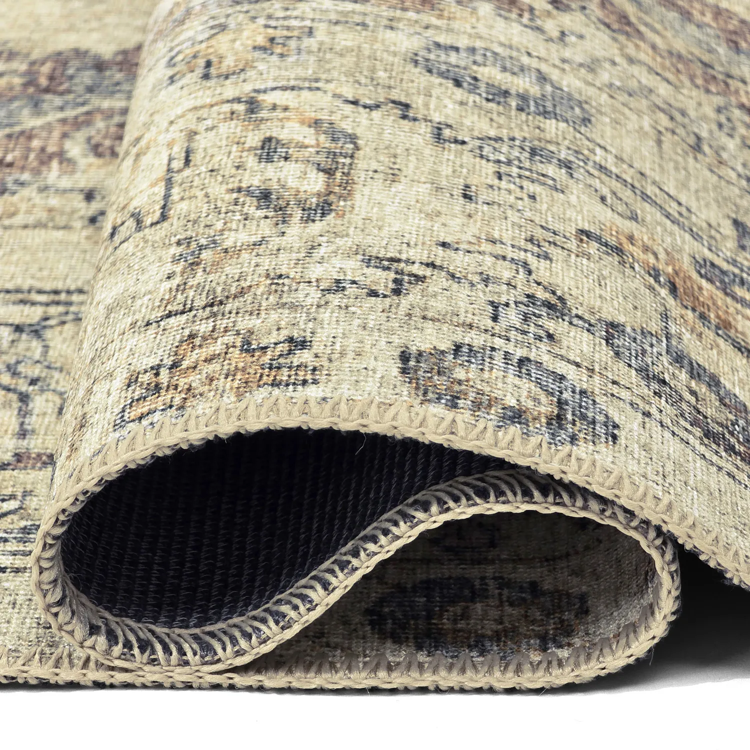 Koberec s plochým tkaním - Delvar (béžový)