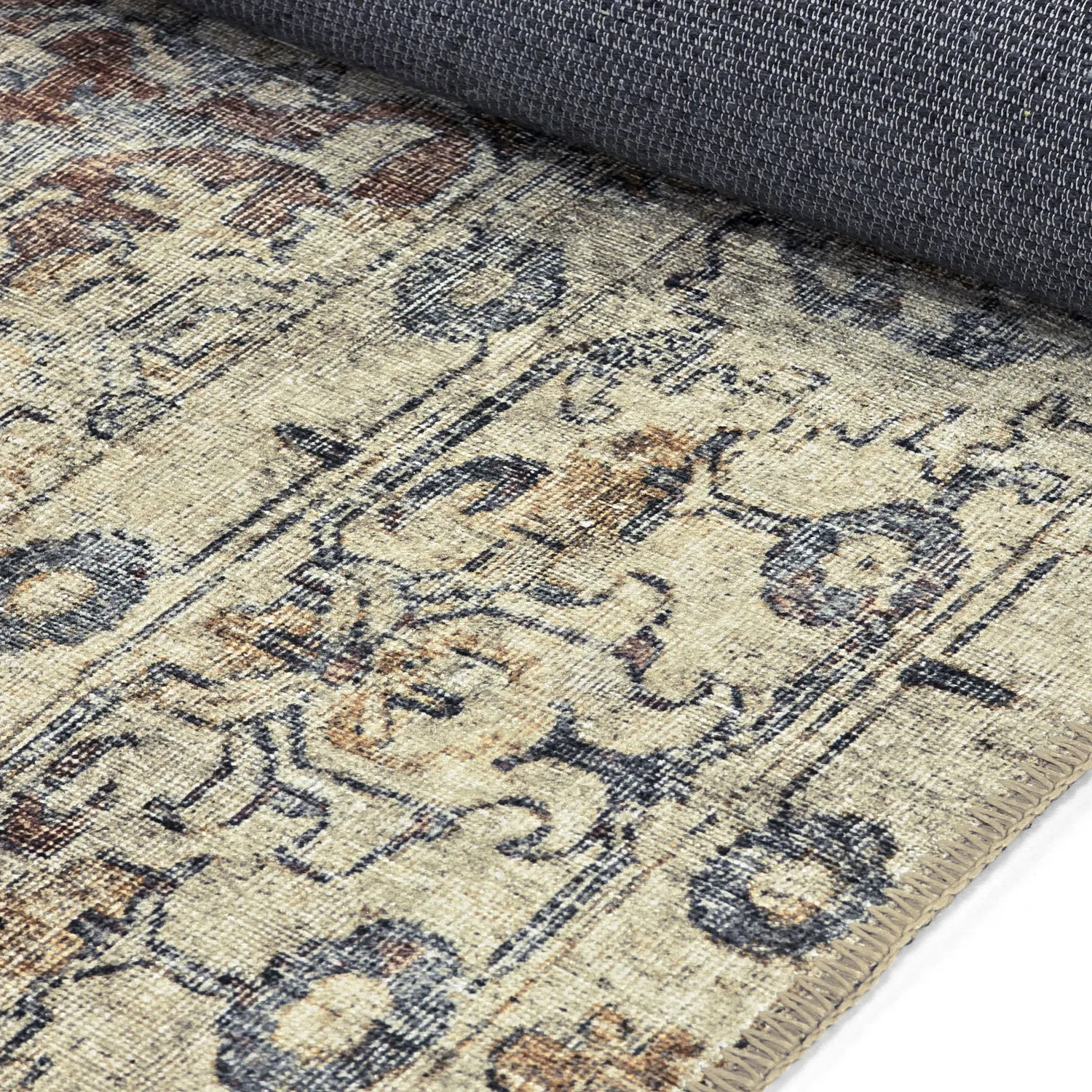 Koberec s plochým tkaním - Delvar (béžový)