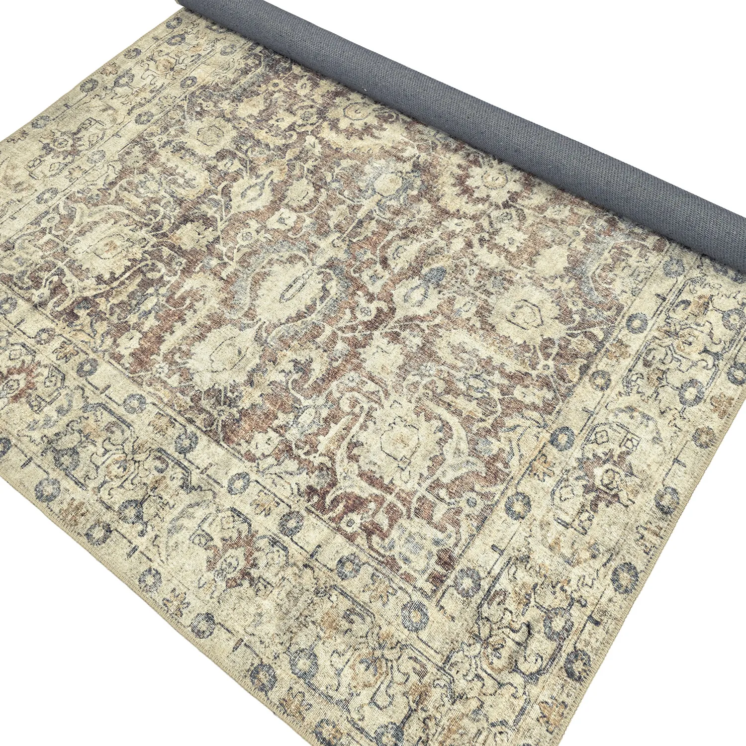 Koberec s plochým tkaním - Delvar (béžový)