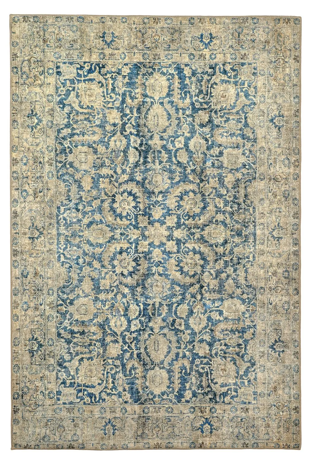 Koberec s plochým tkaním - Delvar (modrý)