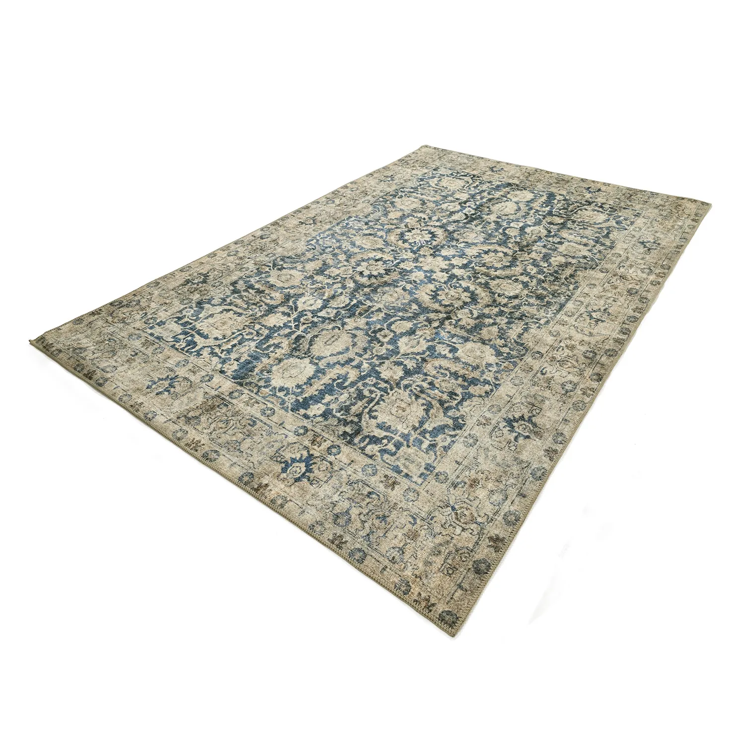 Koberec s plochým tkaním - Delvar (modrý)