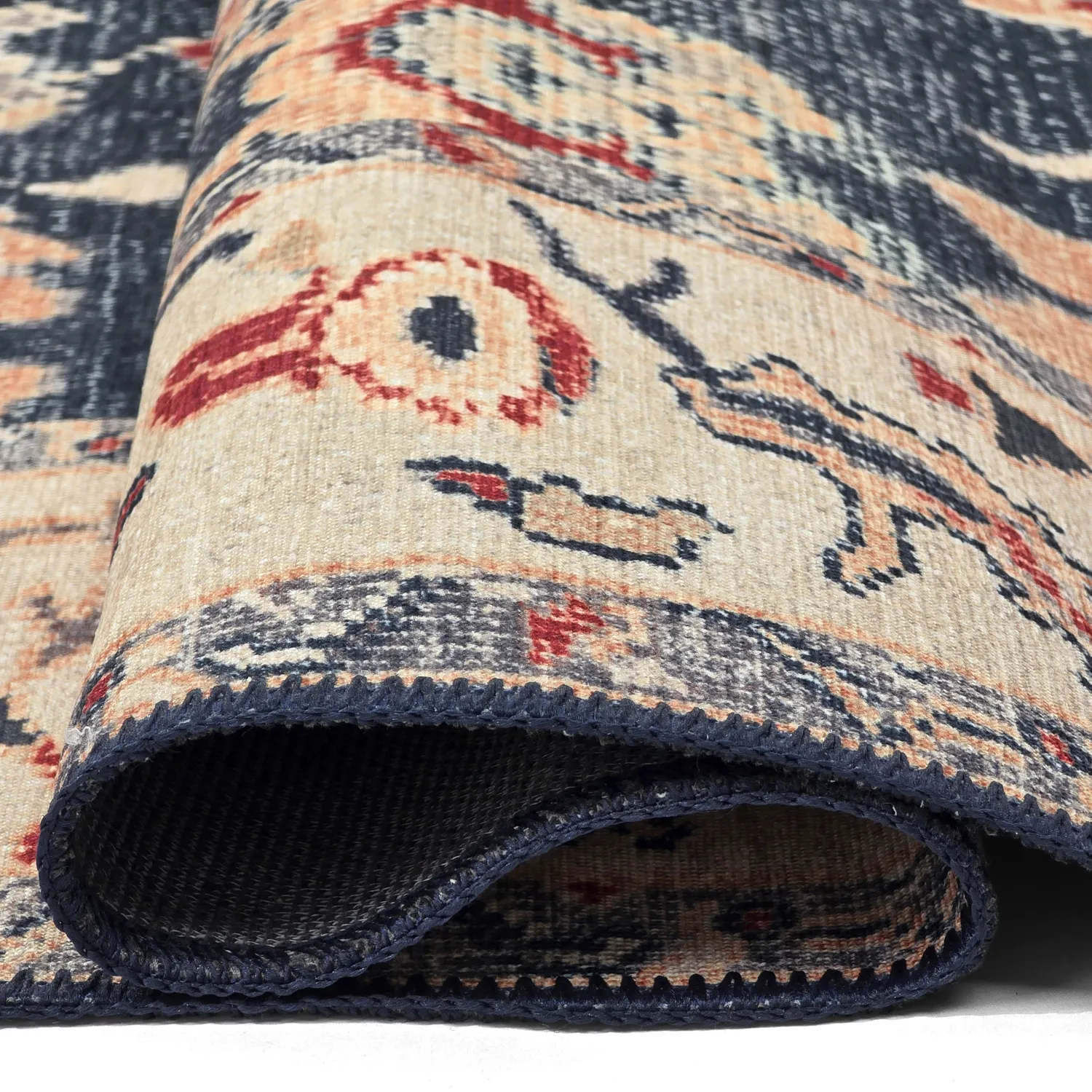 Koberec s plochým tkaním - Fadarin (modrý)