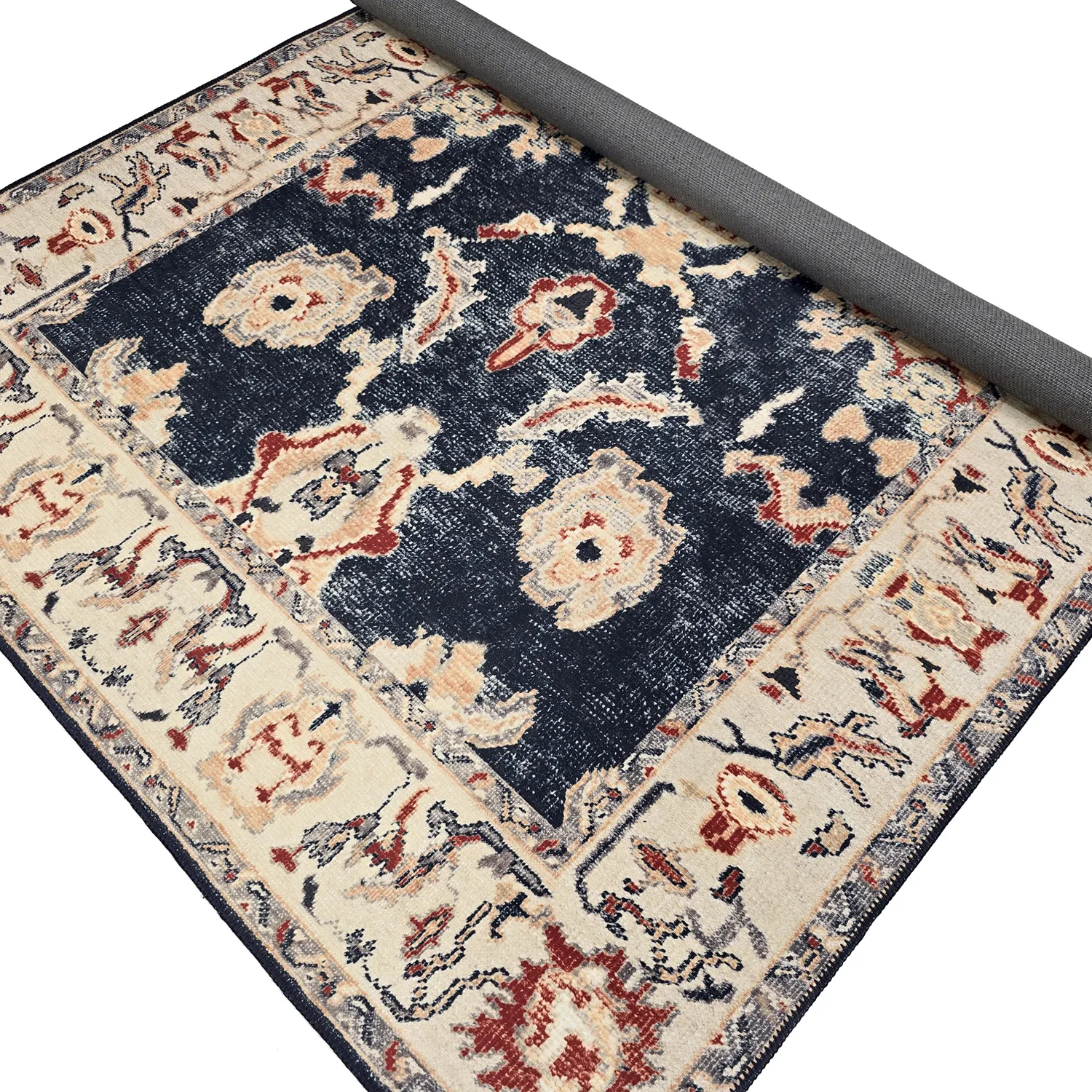 Koberec s plochým tkaním - Fadarin (modrý)