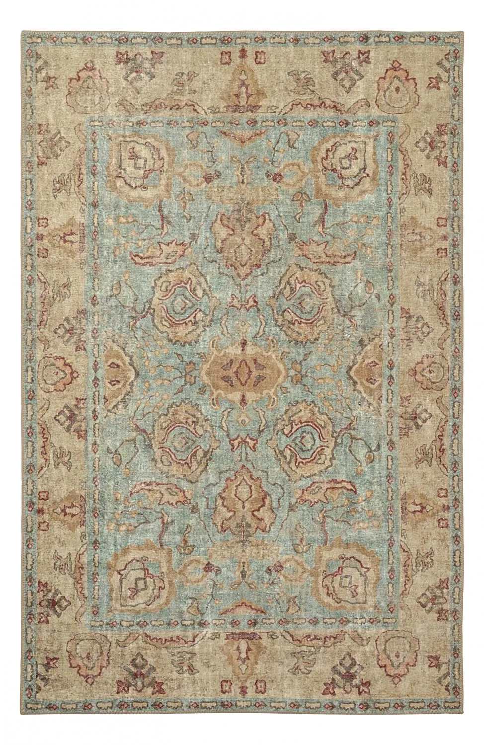 Plátený koberec - Layla (svetlomodrý)