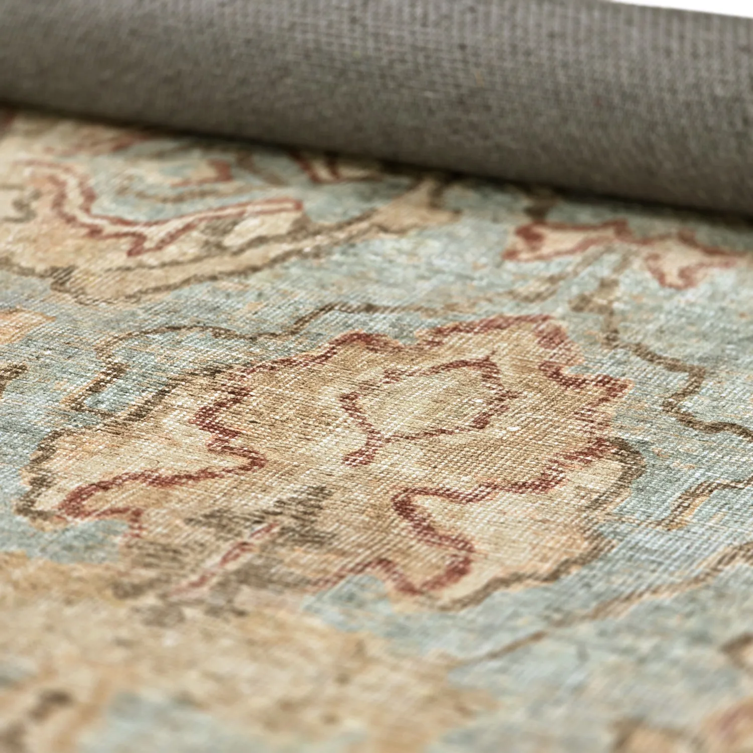 Plátený koberec - Layla (svetlomodrý)