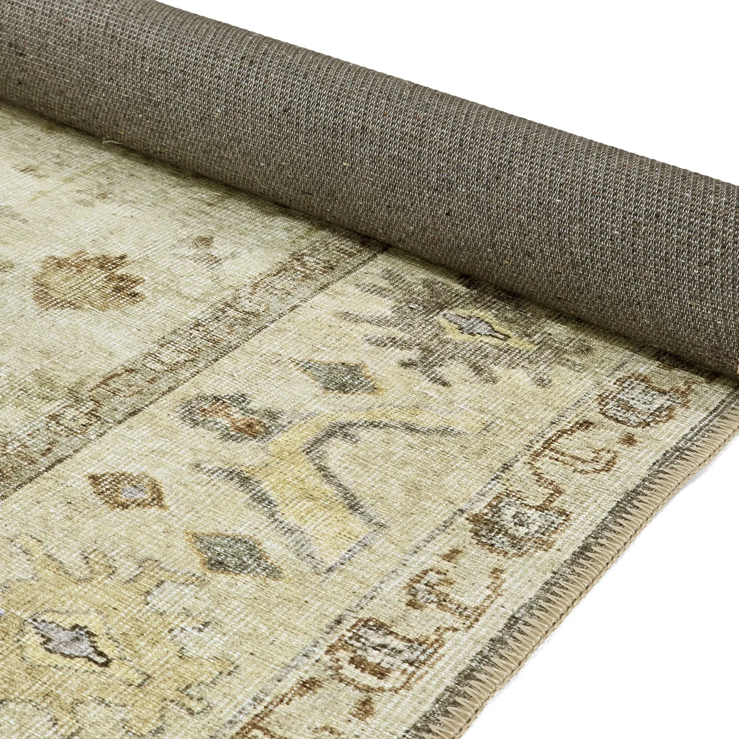 Koberec s plochým tkaním - Linaar (krémový)