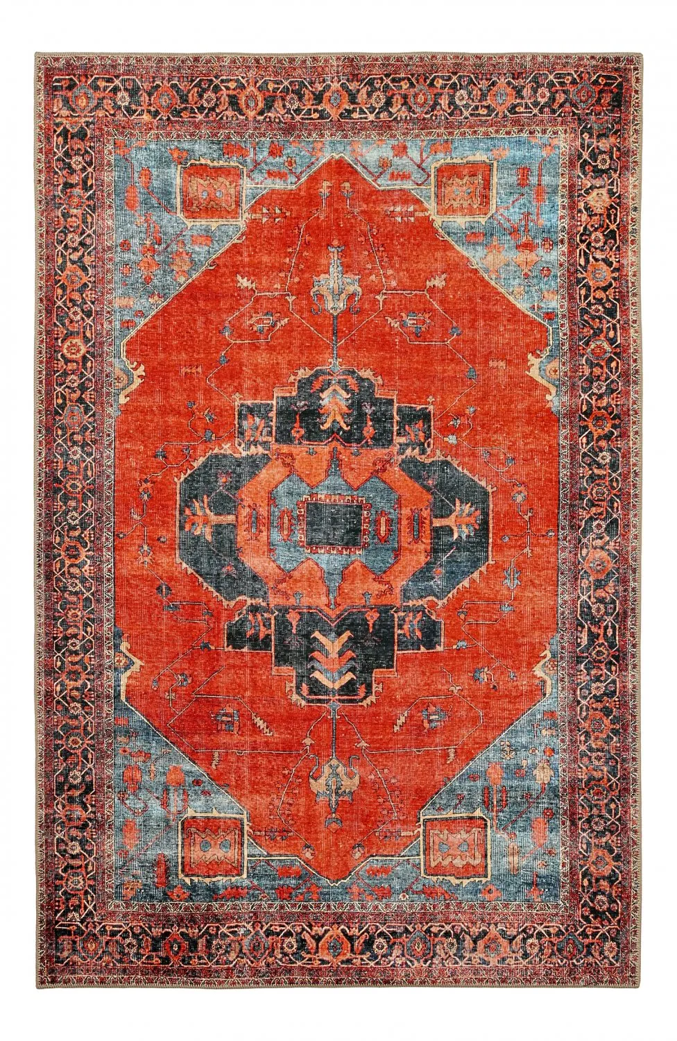 Koberec z plochého tkania - Mandalay (červený)