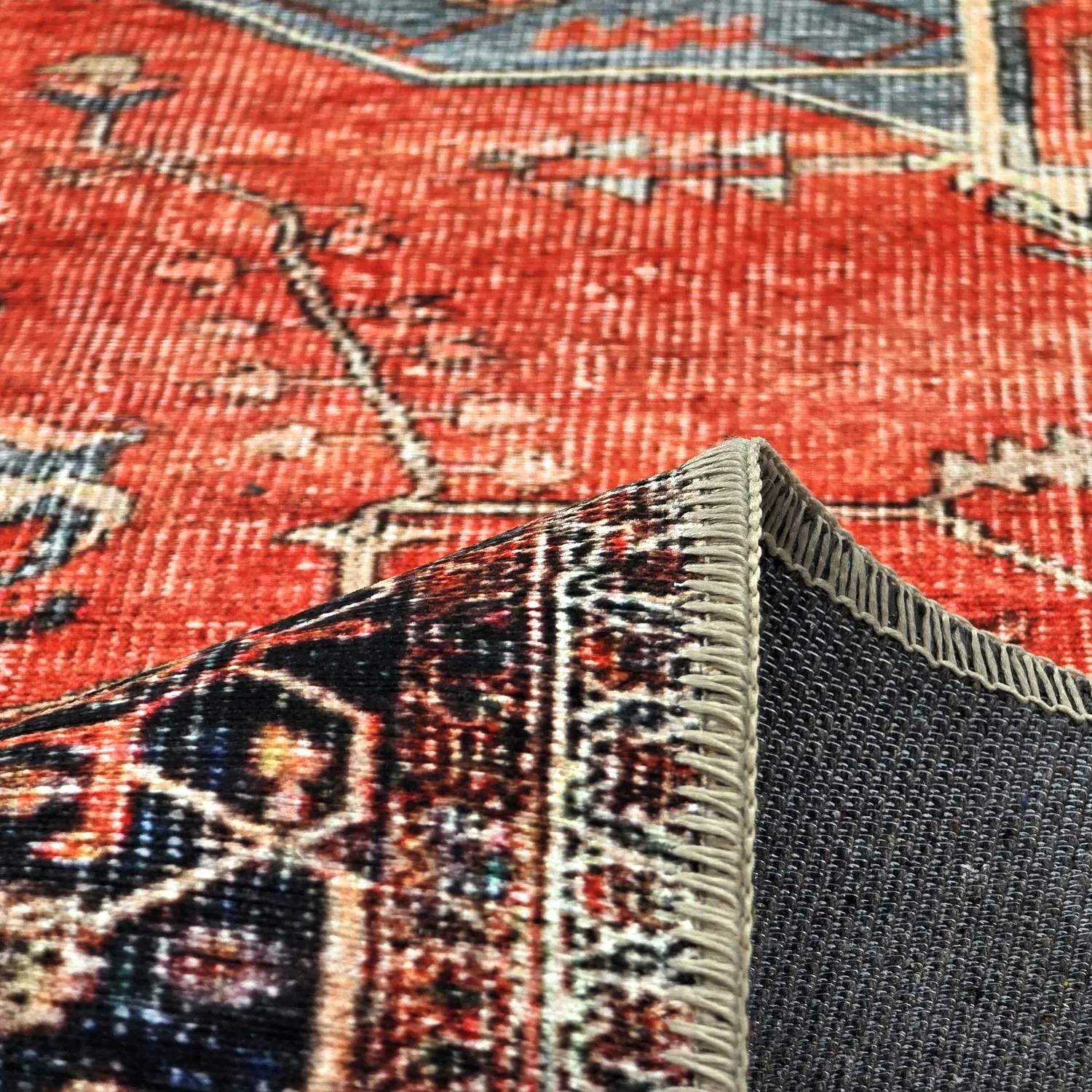 Koberec z plochého tkania - Mandalay (červený)