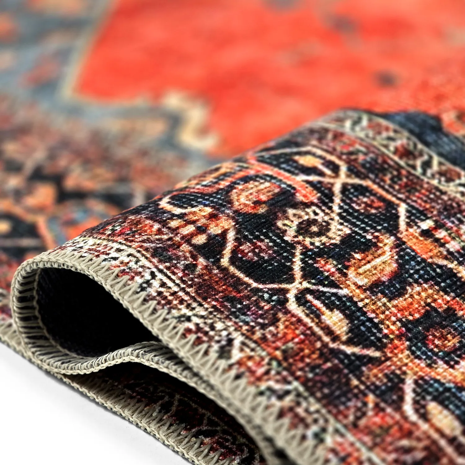 Koberec z plochého tkania - Mandalay (červený)