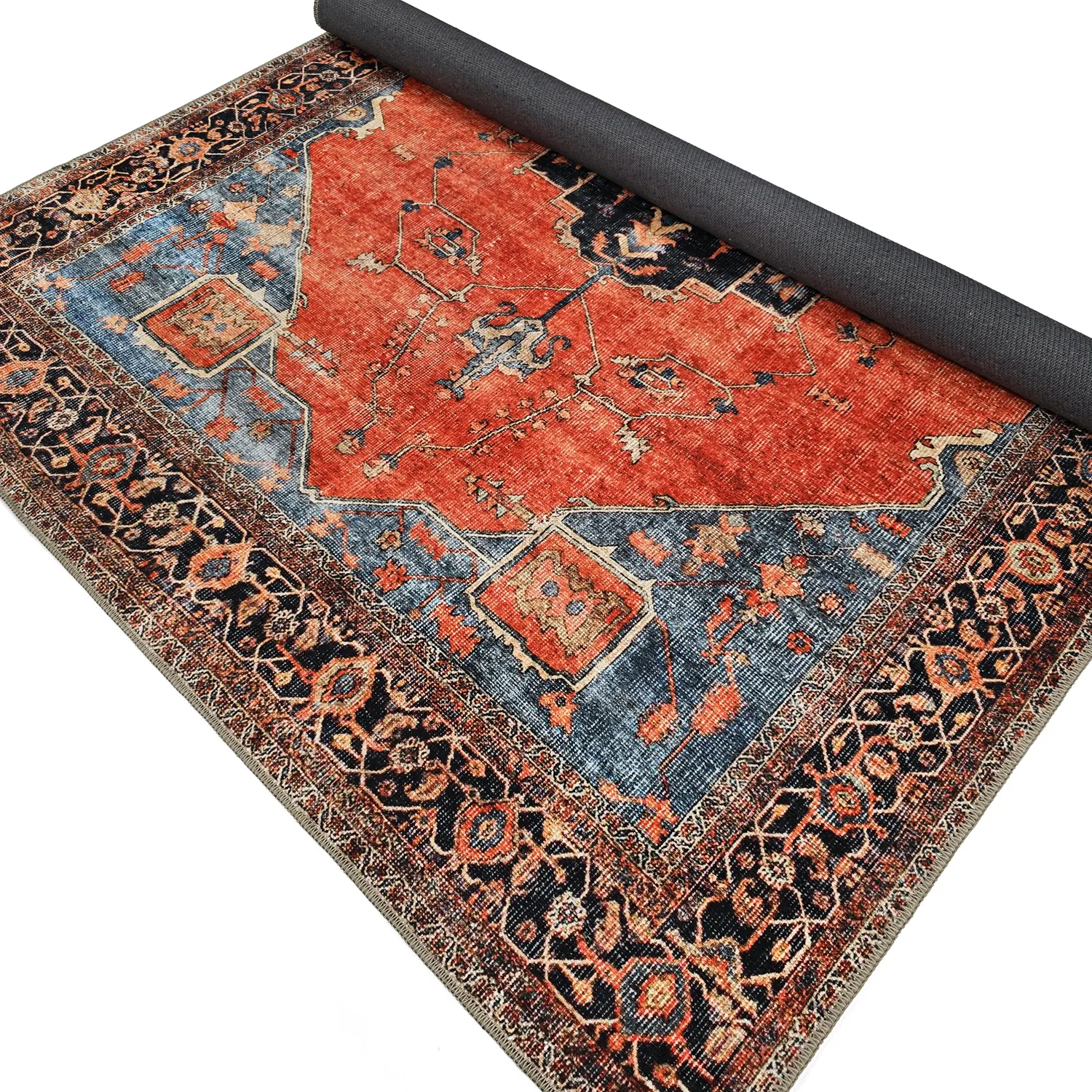 Koberec z plochého tkania - Mandalay (červený)