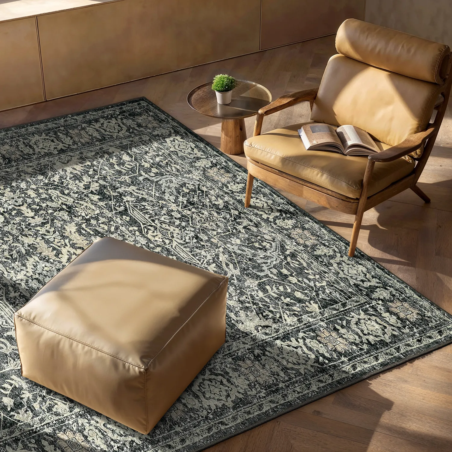 Koberec s plochým tkaním - Meralis (čierny)