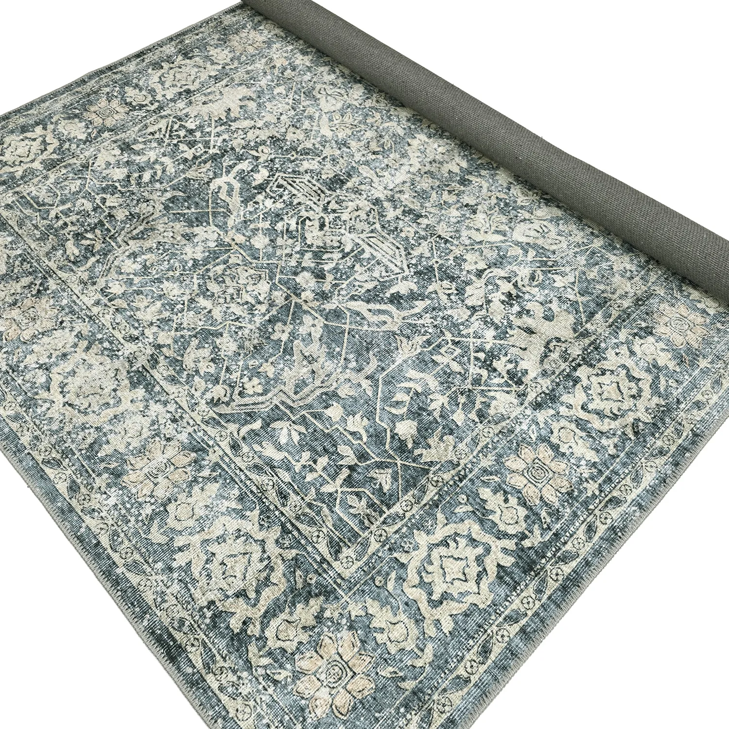 Koberec s plochým tkaním - Meralis (modrý)