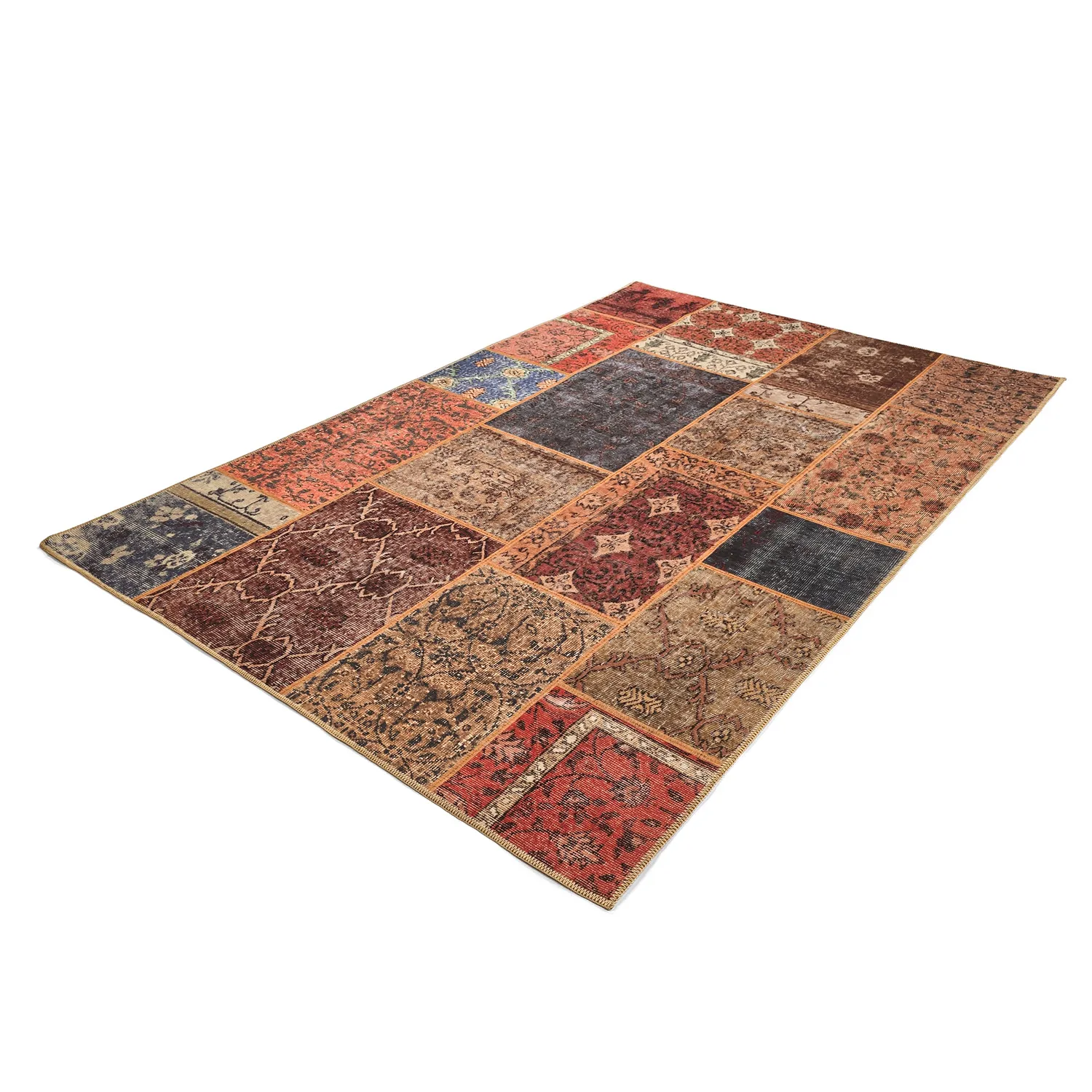 Koberec s plochým tkaním - Myrina (červená/multi)