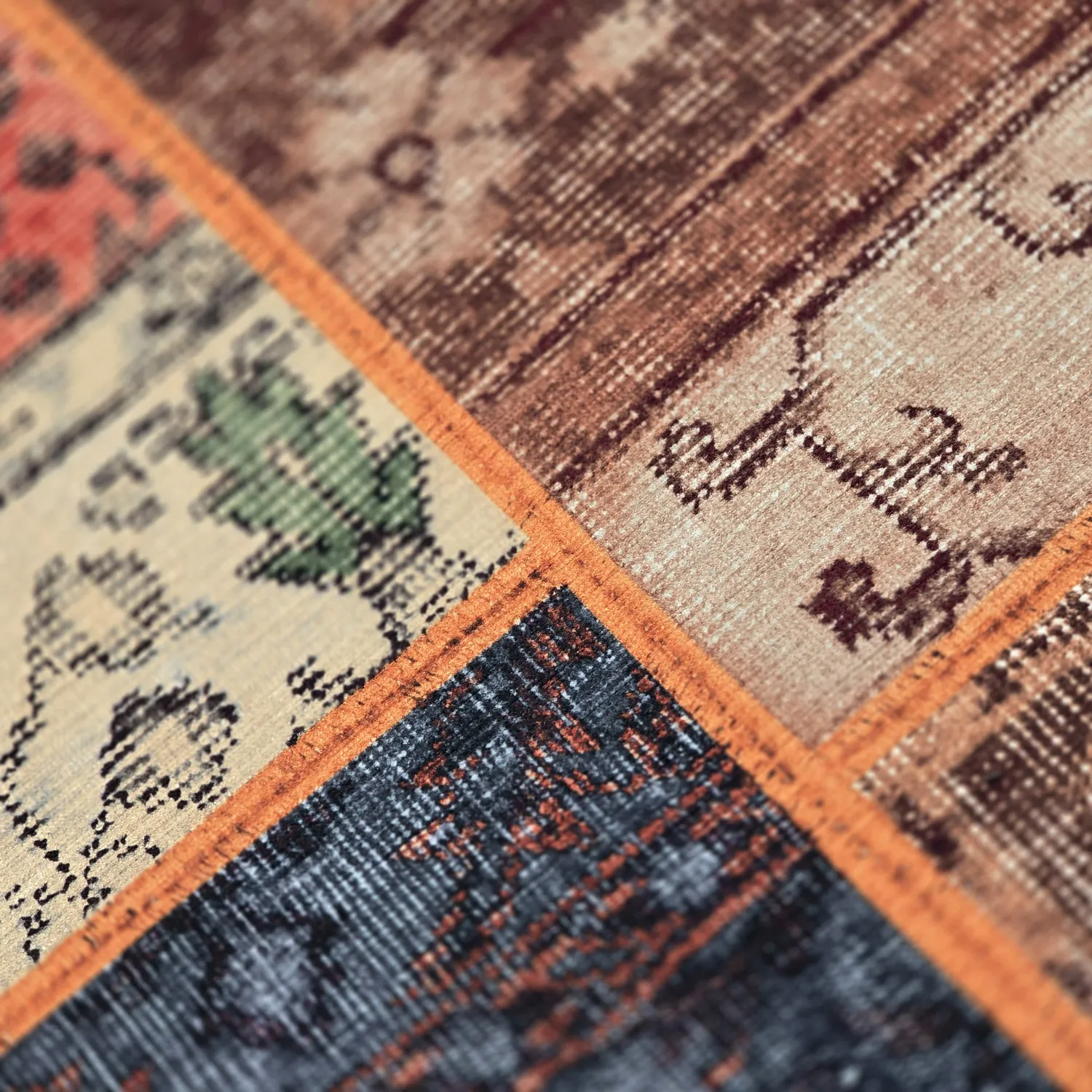 Koberec s plochým tkaním - Myrina (červená/multi)