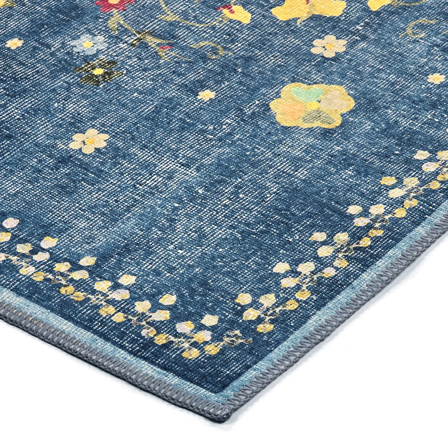 Koberec s plochým tkaním - Nabilar (modrý)