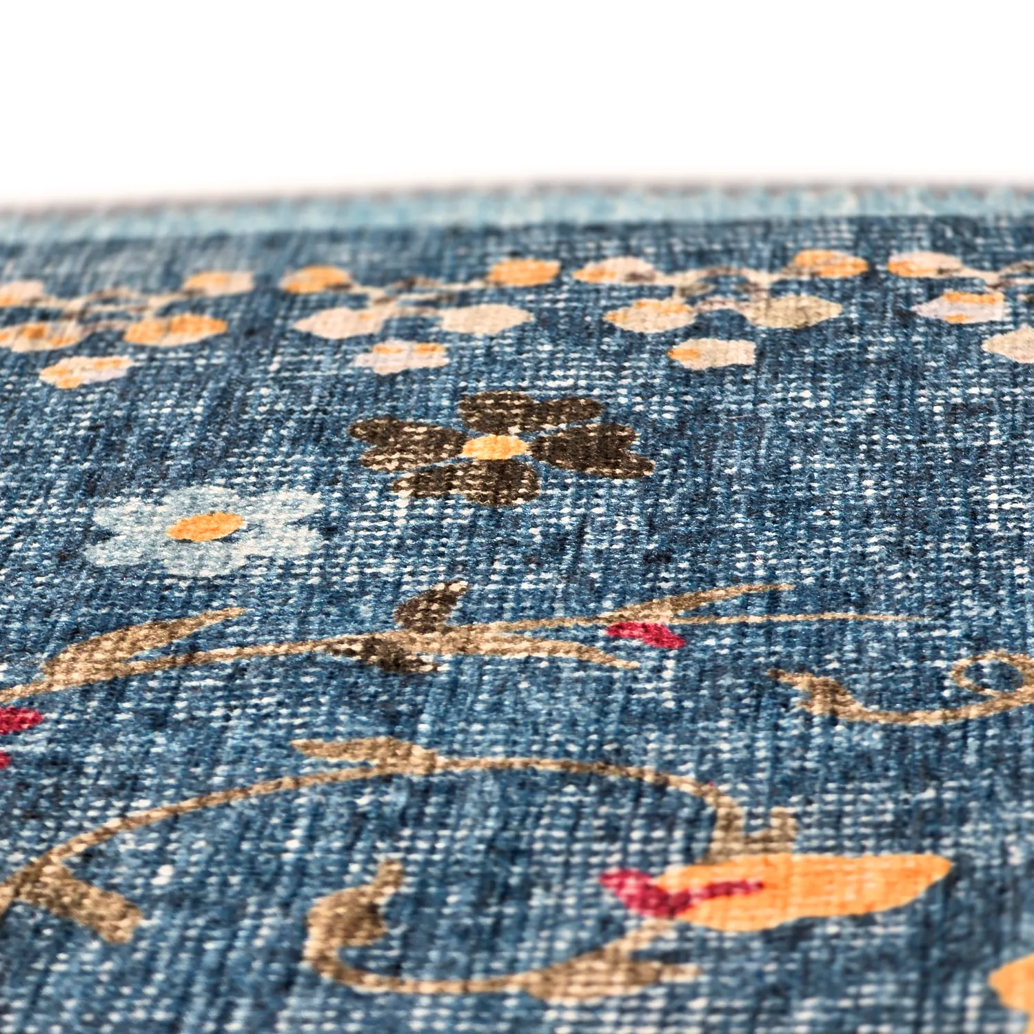 Koberec s plochým tkaním - Nabilar (modrý)