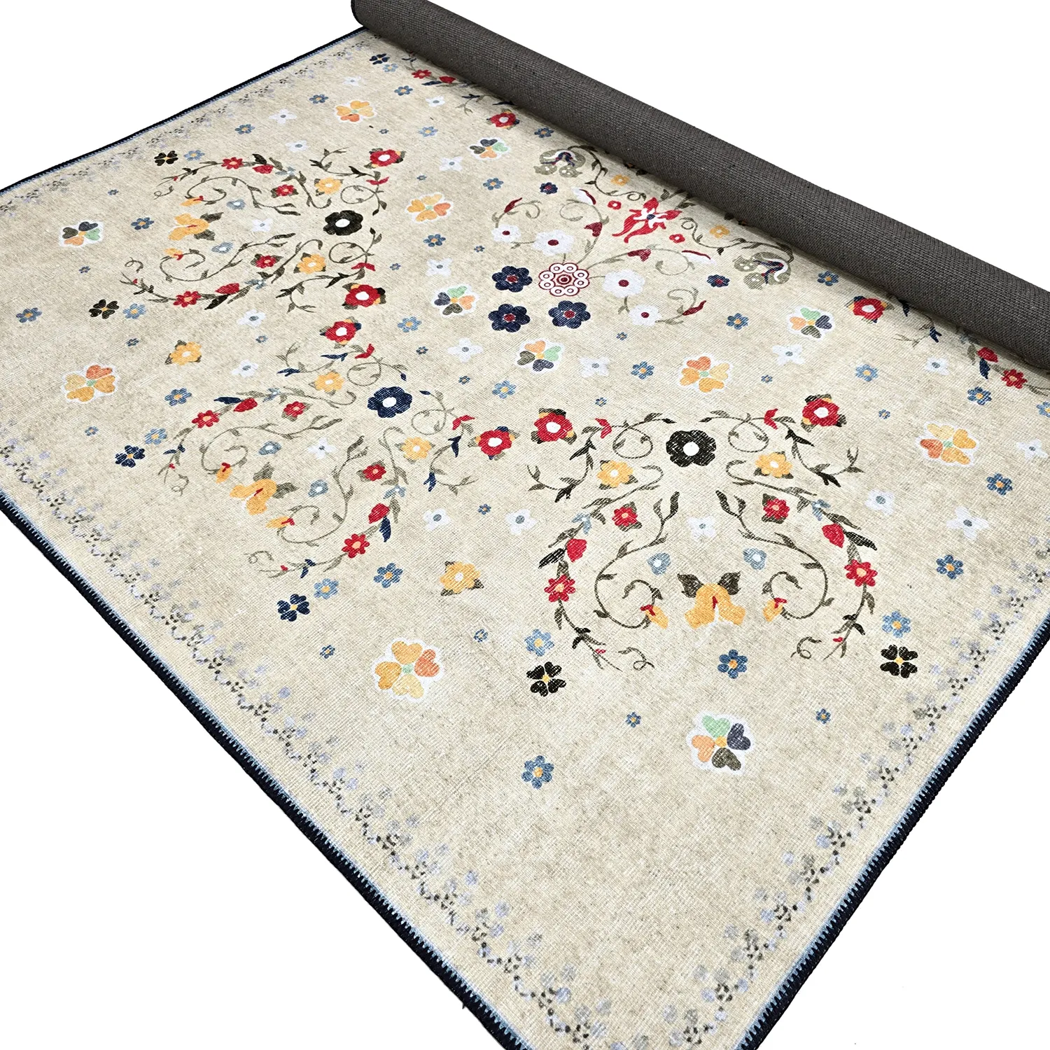 Koberec s plochým tkaním - Nabilar (krémový)