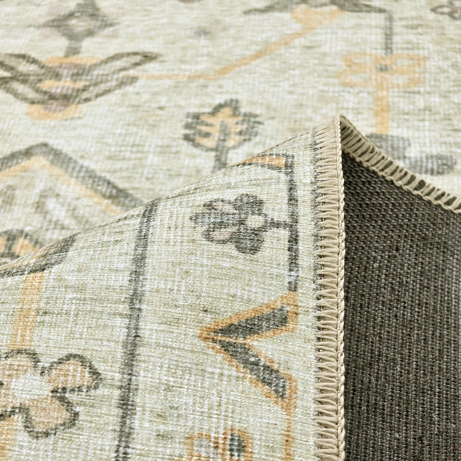 Plátený koberec - Nahla (krémový)