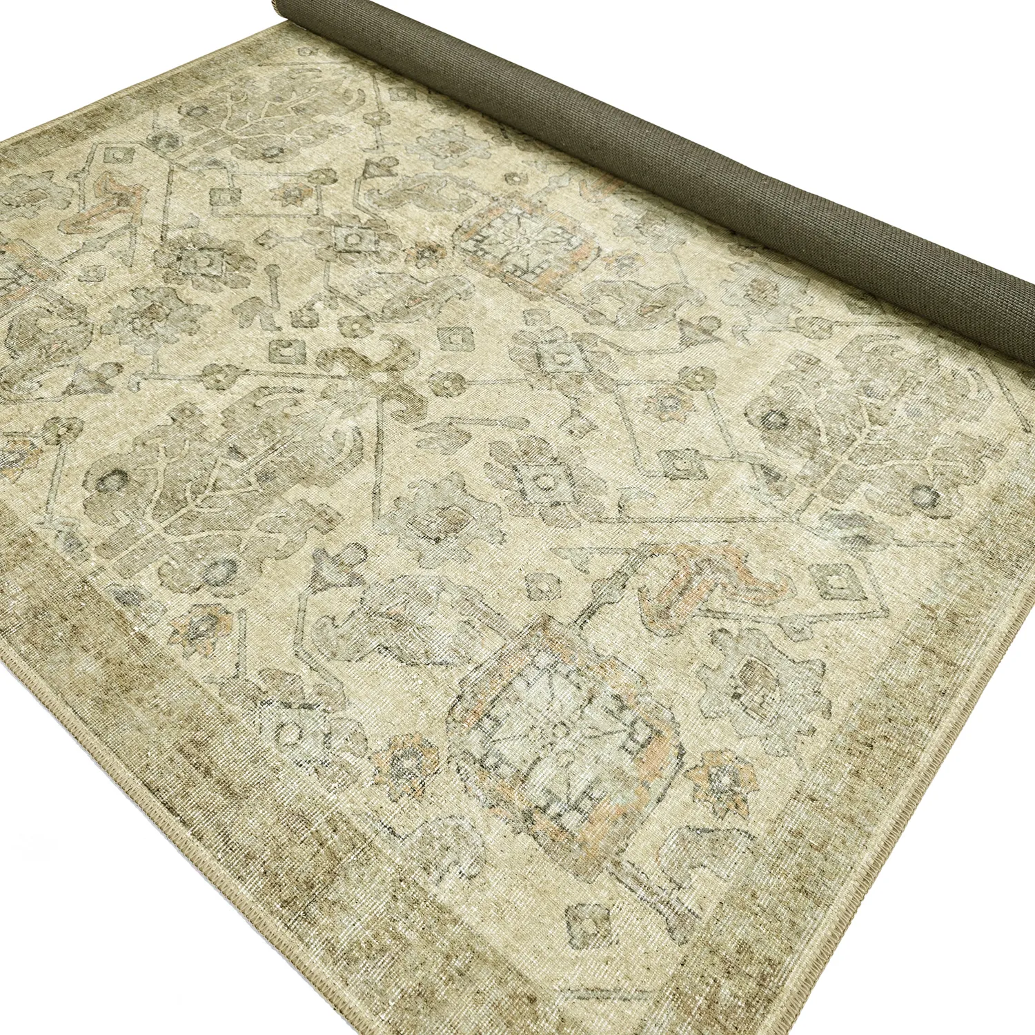 Plátený koberec - Noura (béžový)