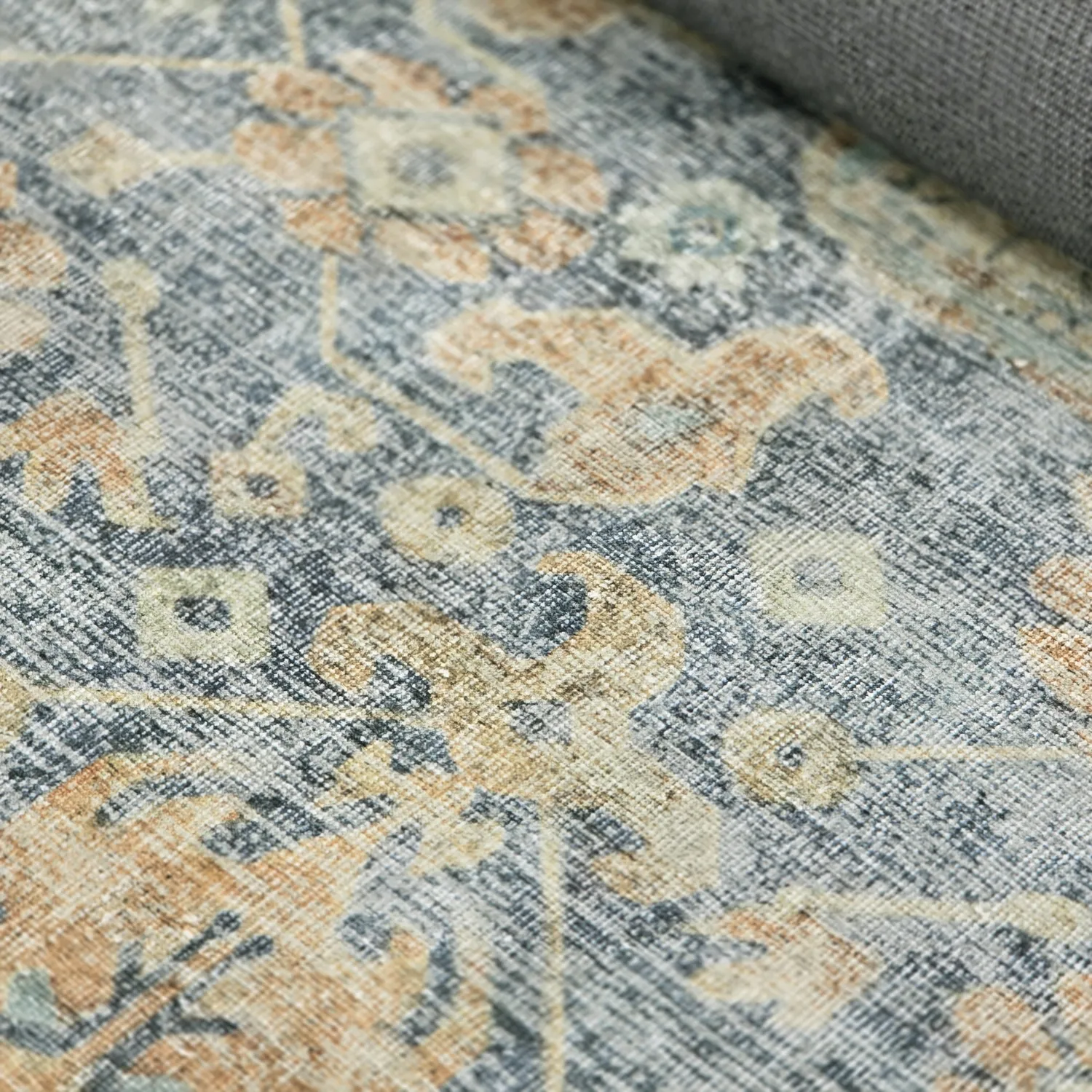 Koberec s plochým tkaním - Noura (modrý)