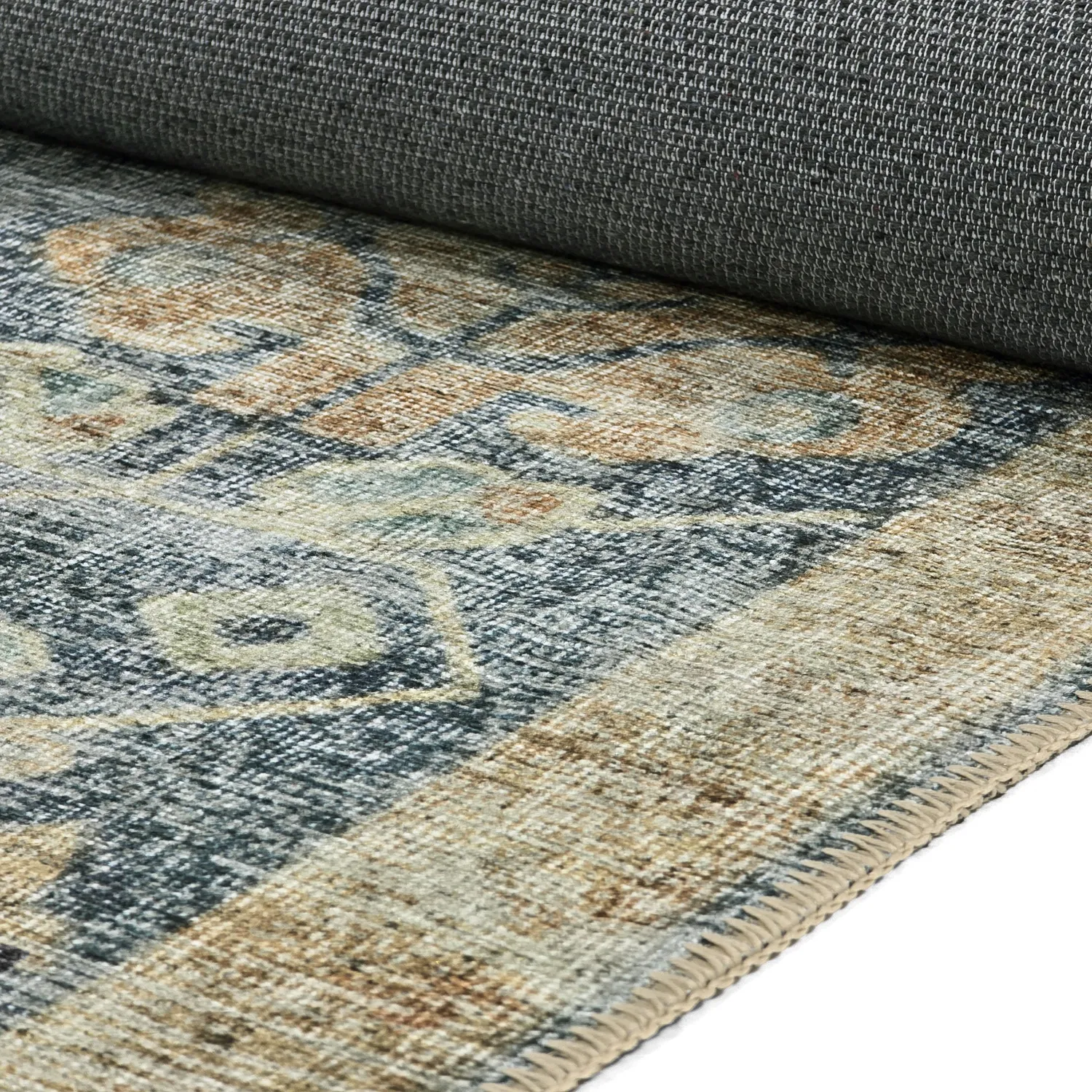 Koberec s plochým tkaním - Noura (modrý)