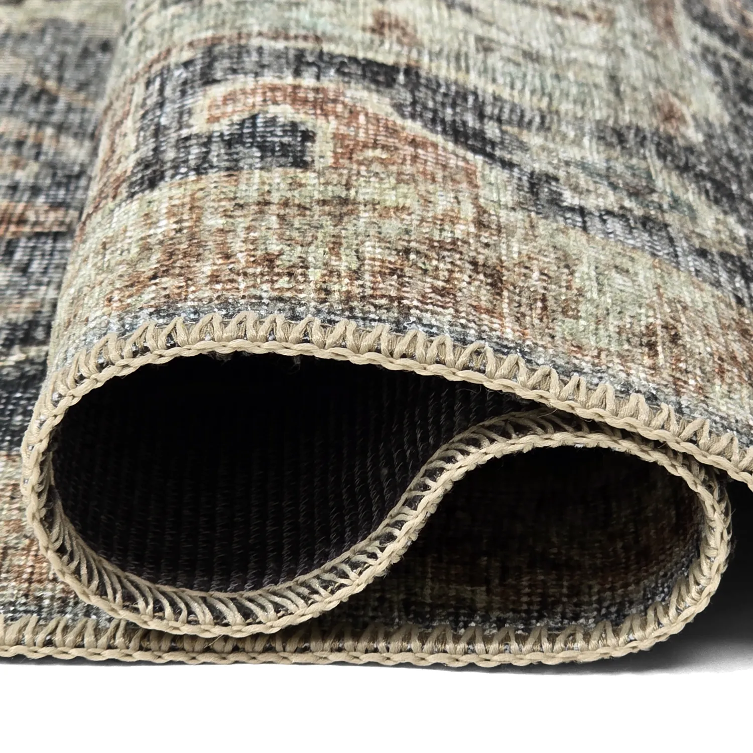 Plátený koberec - Noura (tmavomodrý)