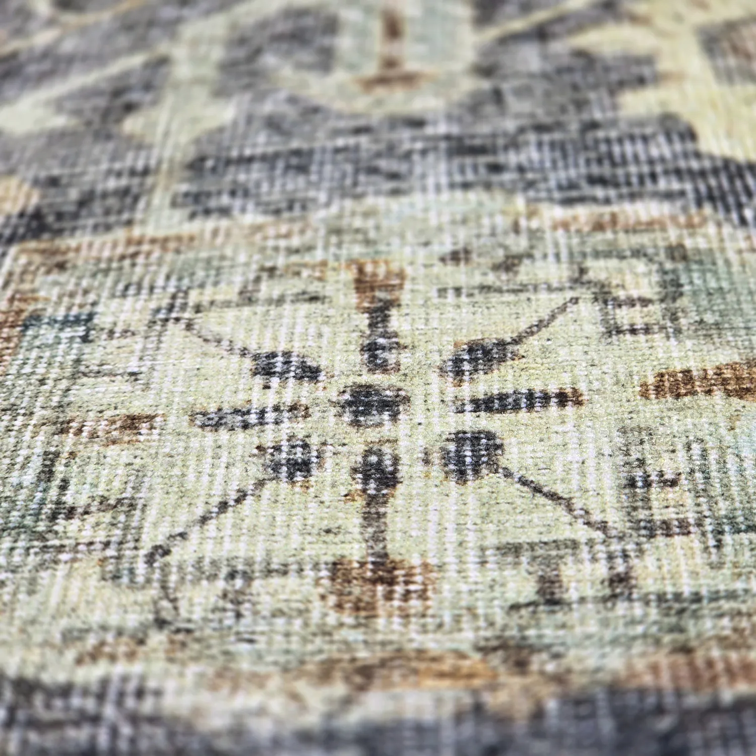 Plátený koberec - Noura (tmavomodrý)