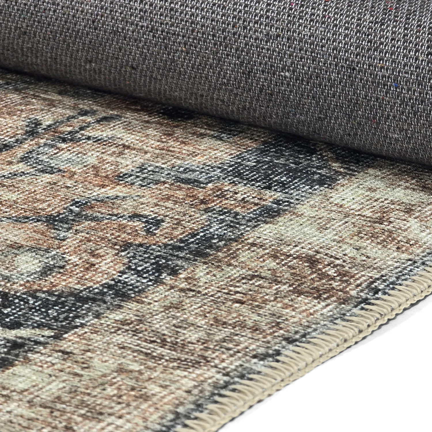 Plátený koberec - Noura (tmavomodrý)