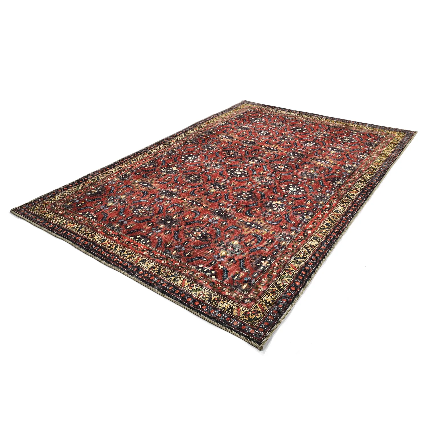 Koberec s plochým tkaním - Omarien (červený)