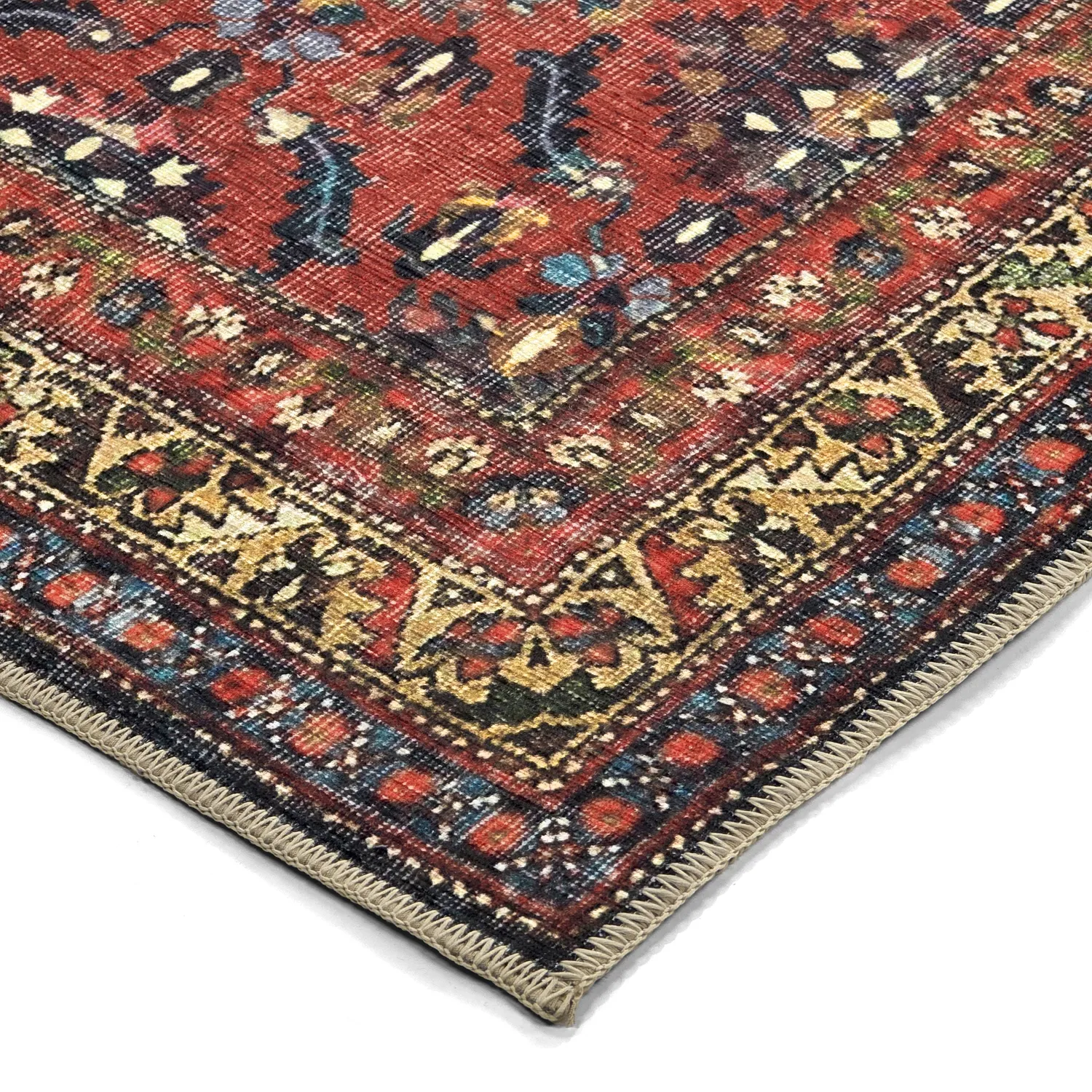 Koberec s plochým tkaním - Omarien (červený)