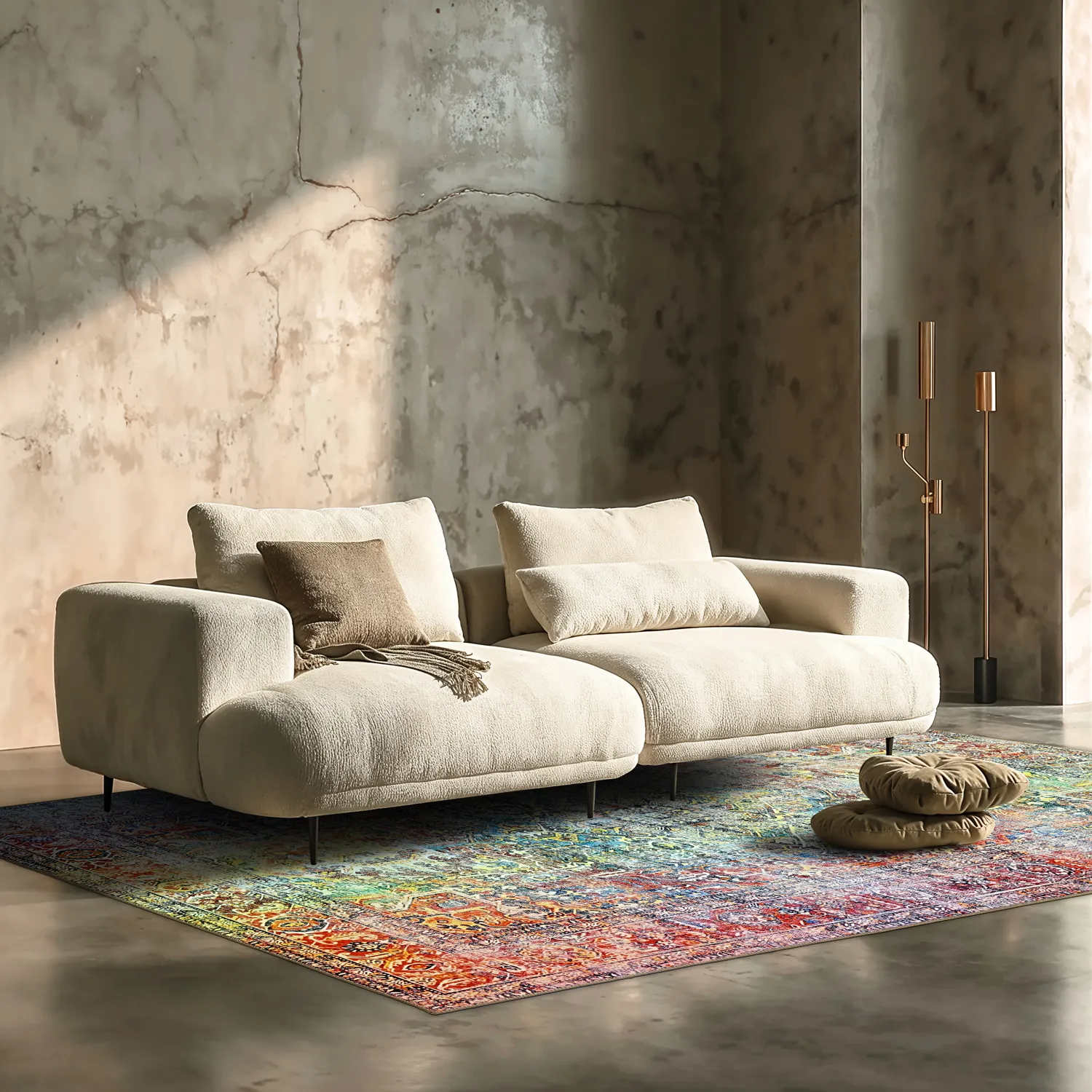 Koberec s plochým tkaním - Orientálny dúhový (multi)