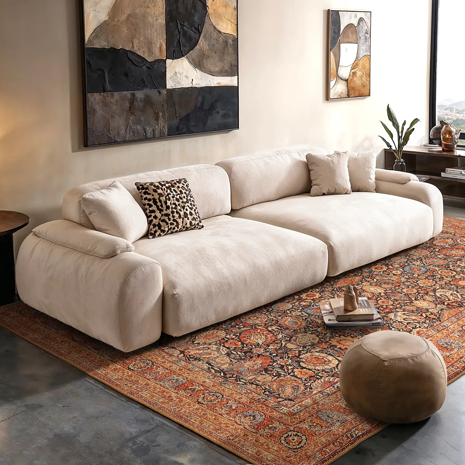 Koberec s plochým tkaním - Selamira (modrý/multi)