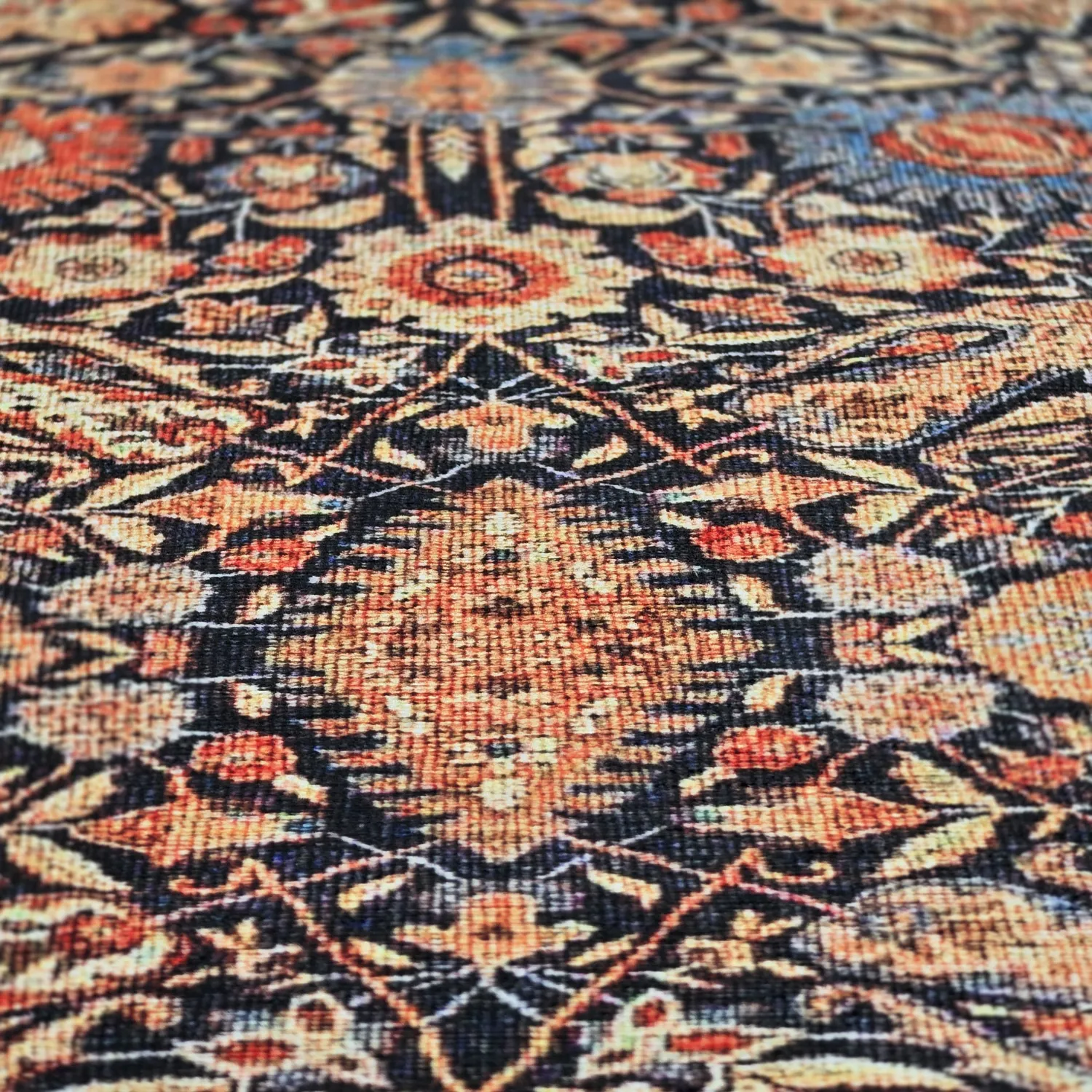 Koberec s plochým tkaním - Selamira (modrý/multi)