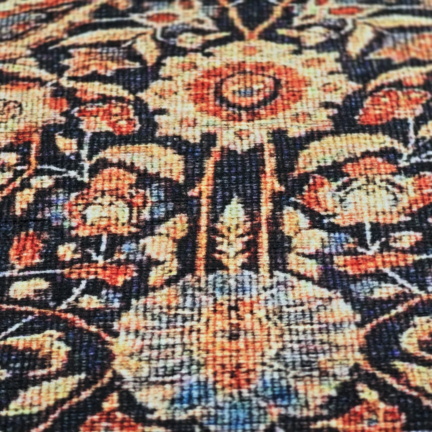 Koberec s plochým tkaním - Selamira (modrý/multi)