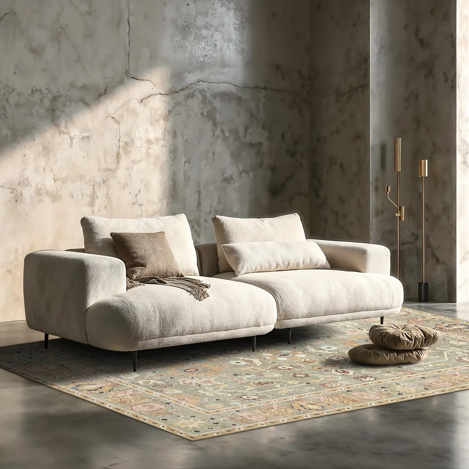 Koberec s plochým tkaním - Yara (béžový)