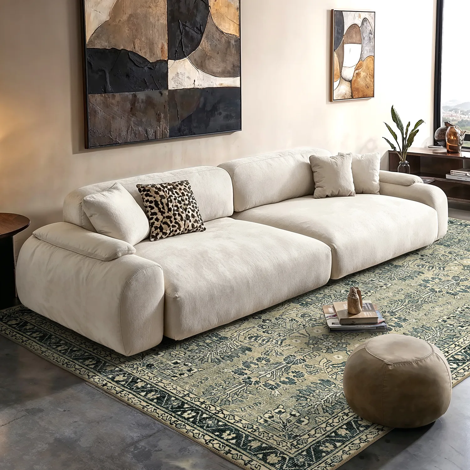 Koberec s plochým tkaním - Yasirah (modro/zelený)