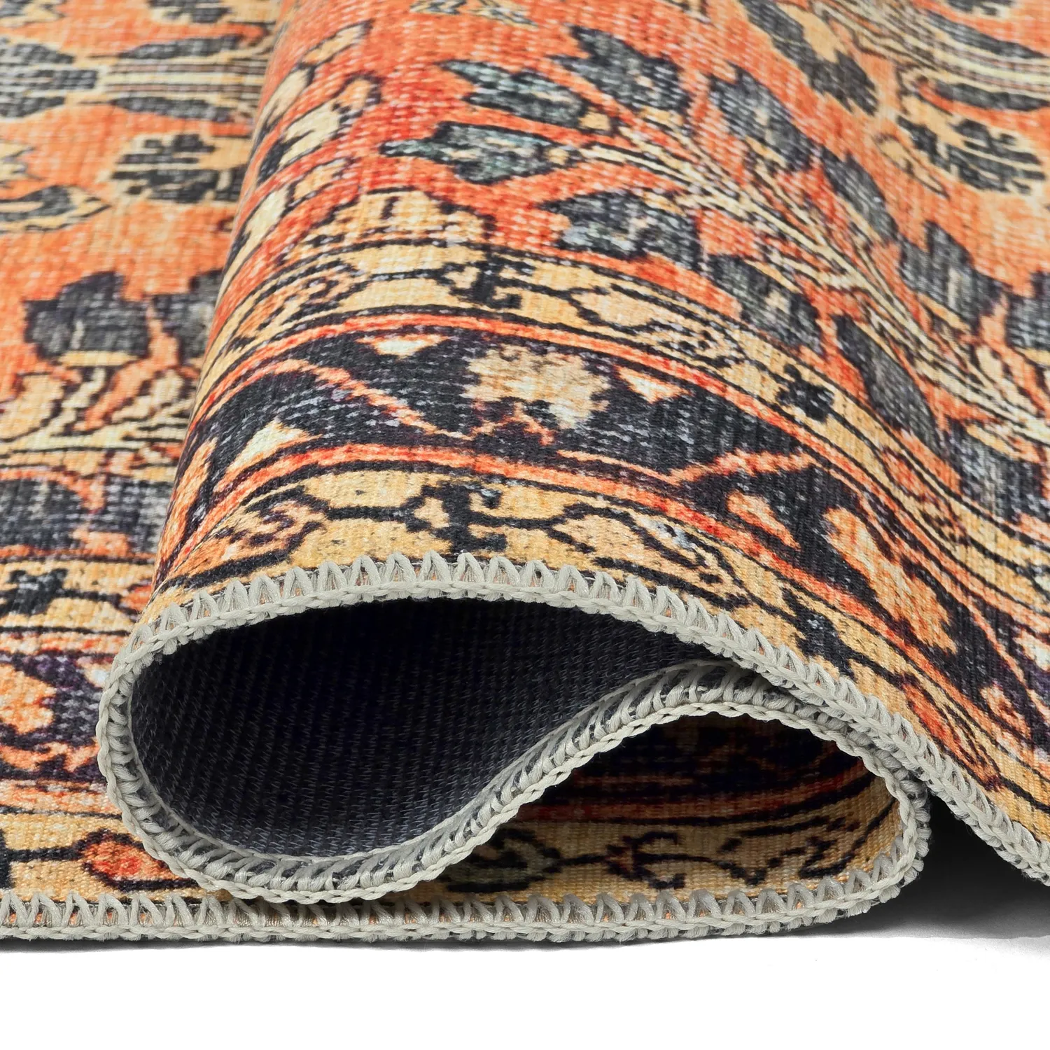 Koberec s plochým tkaním - Yasirah (oranžový)