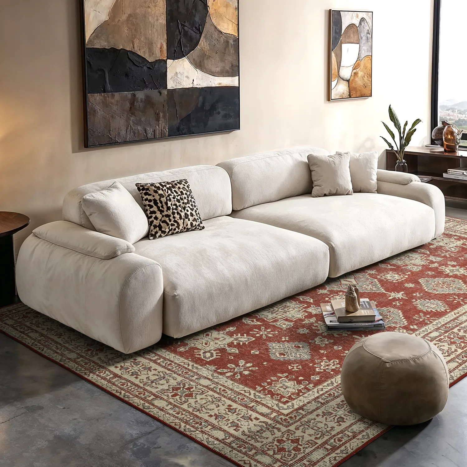 Plátený koberec - Zuleina (červená)