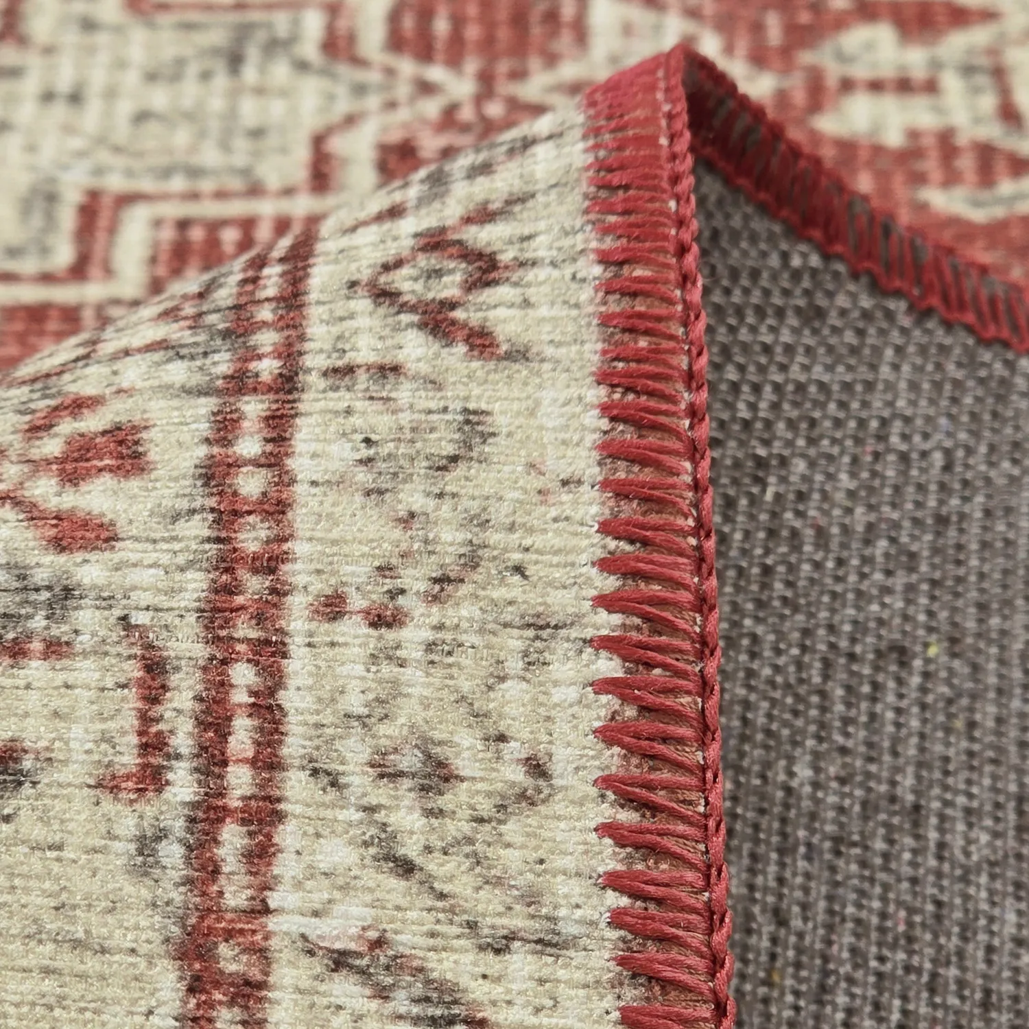 Plátený koberec - Zuleina (červená)