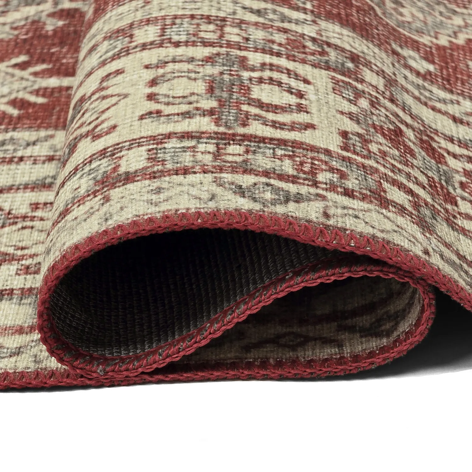 Plátený koberec - Zuleina (červená)