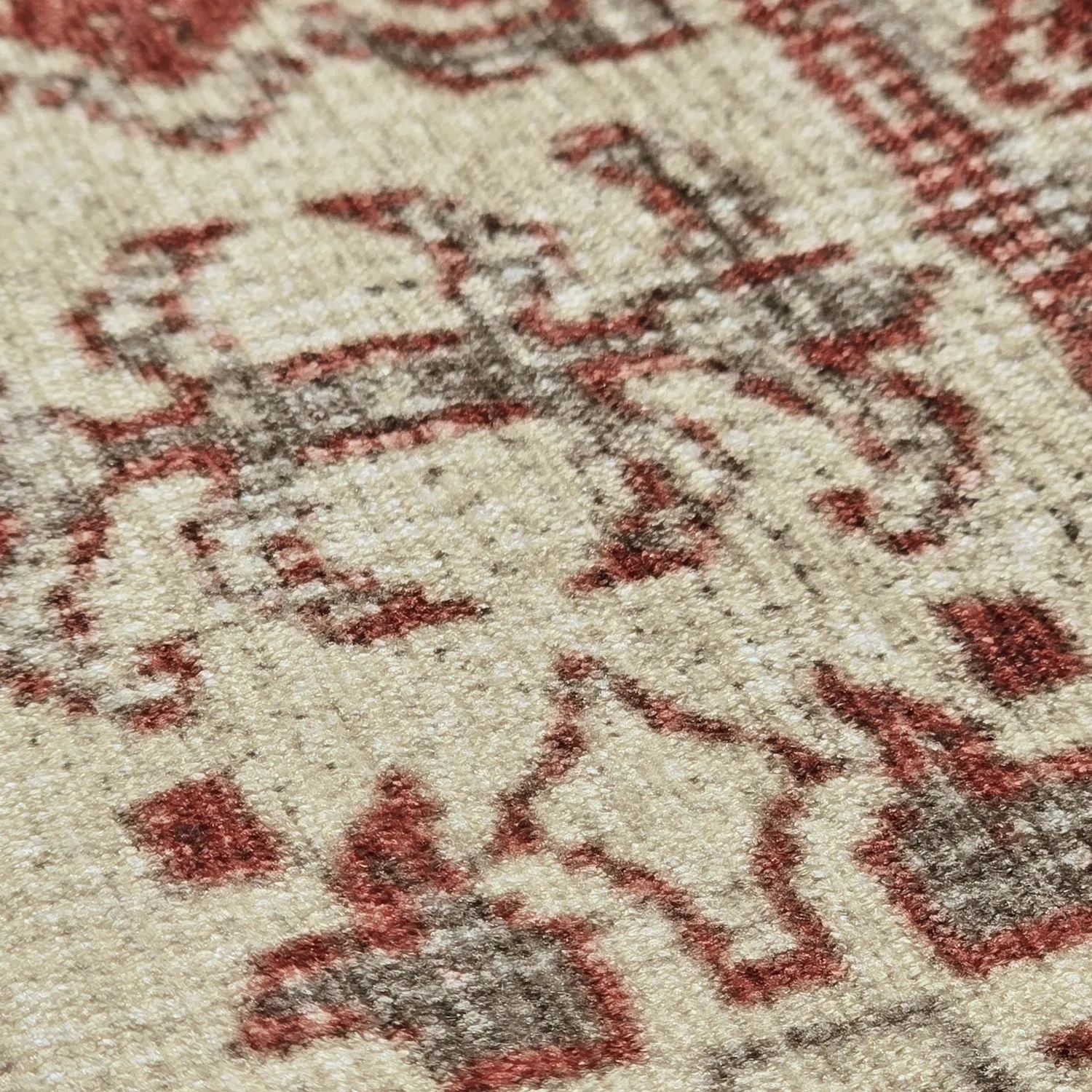 Plátený koberec - Zuleina (červená)