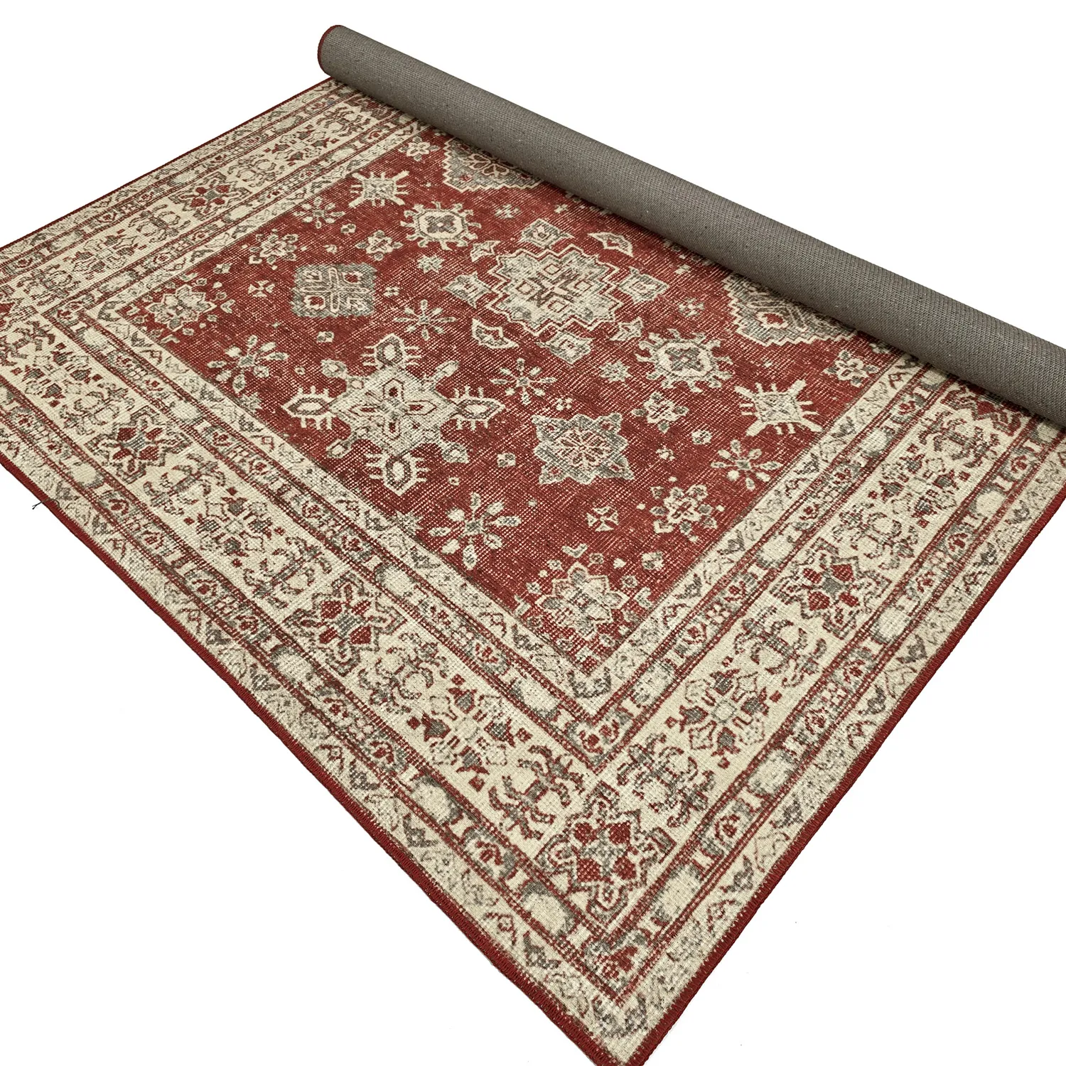 Plátený koberec - Zuleina (červená)