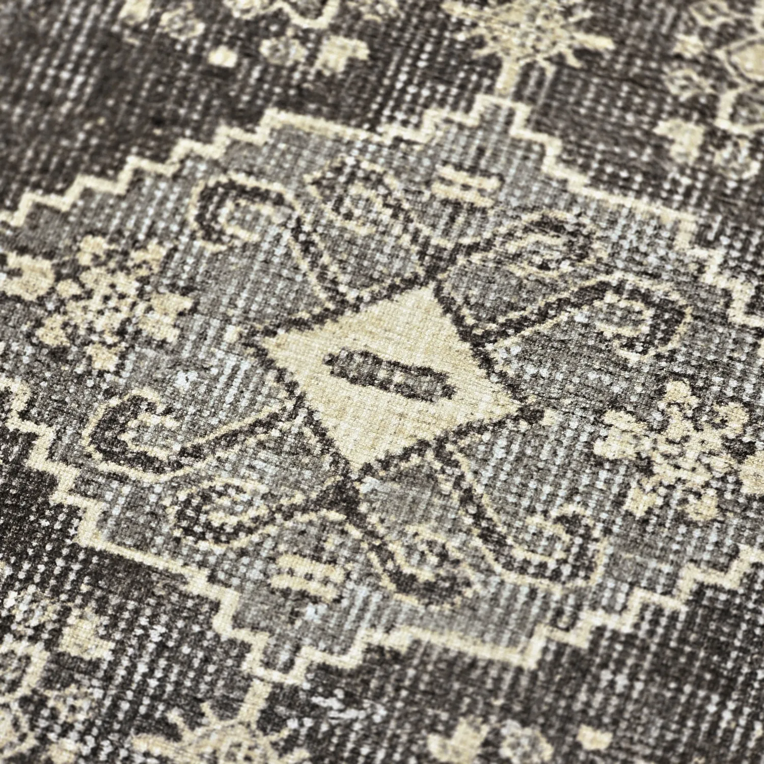 Plátený koberec - Zuleina (tmavošedá)