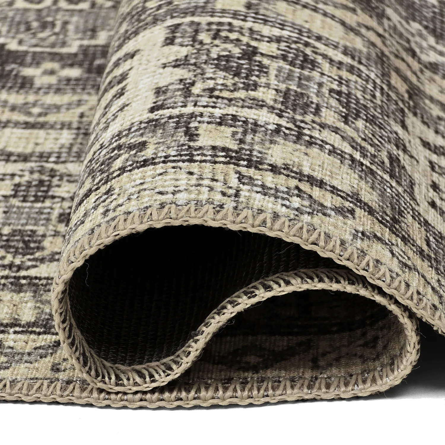 Plátený koberec - Zuleina (tmavošedá)