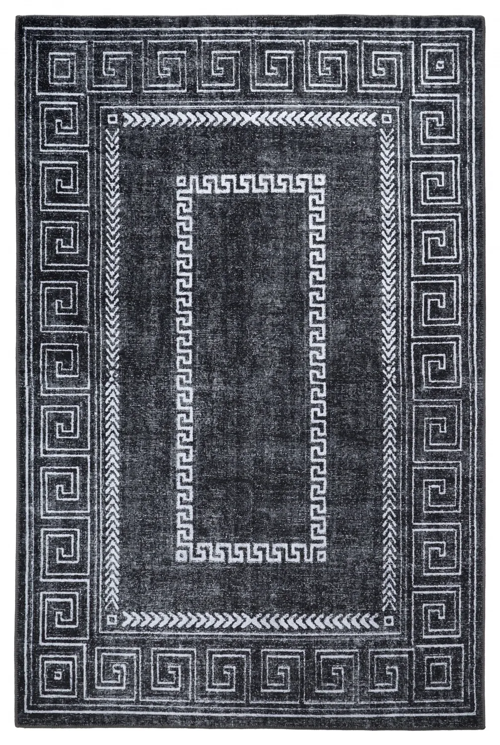 Koberec s plochým tkaním - Ankara Versace (čierna)