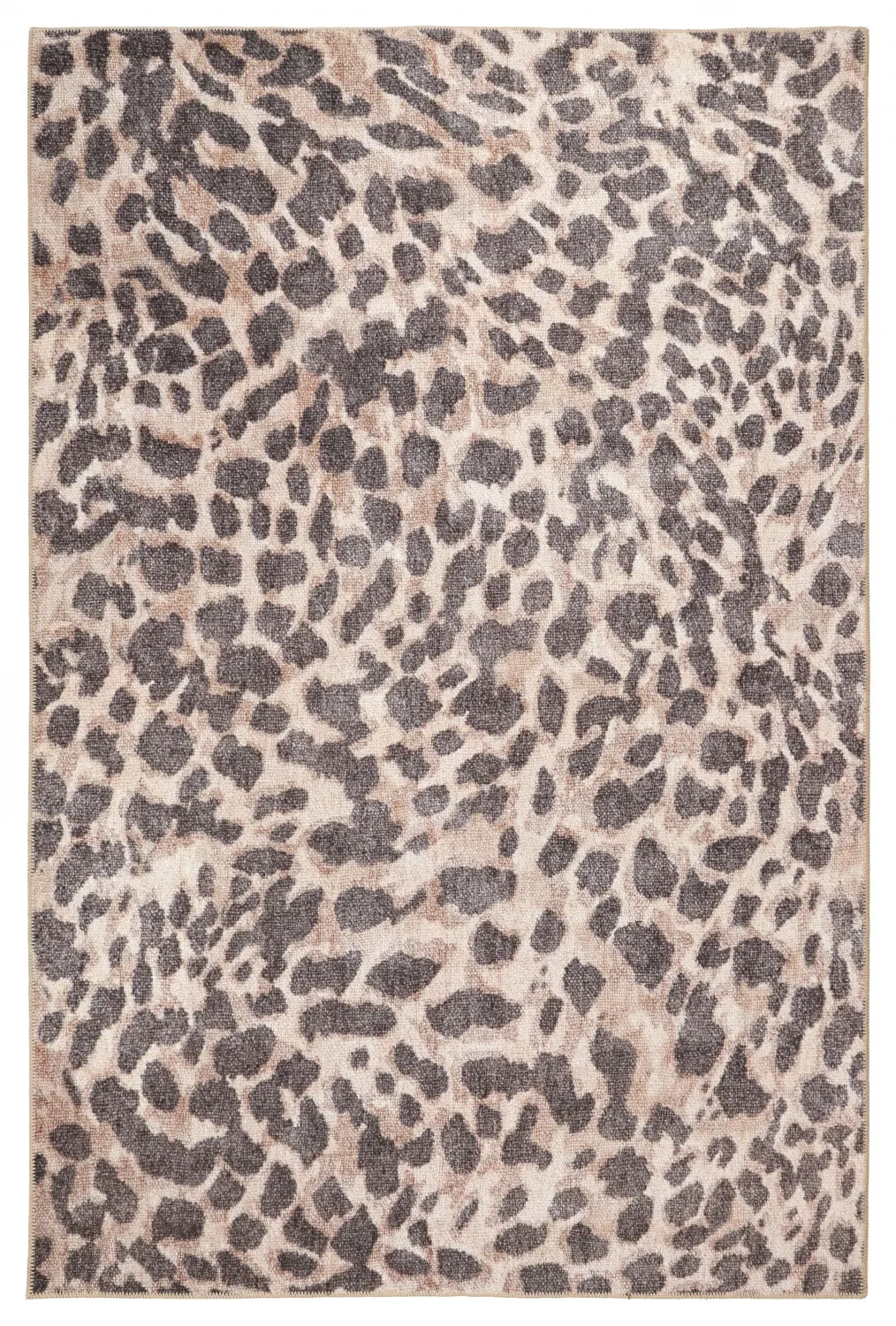Koberec s plochým tkaním - Cheetah (béžová/čierna)