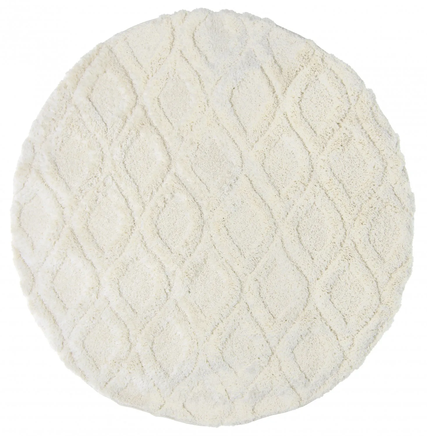 Kruhové koberce - Everett (offwhite)