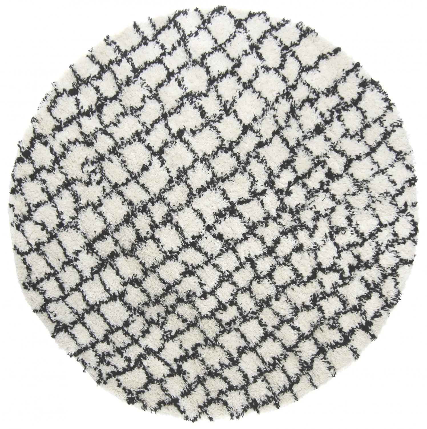 Kruhové koberce - Taverna (čierna/biela)